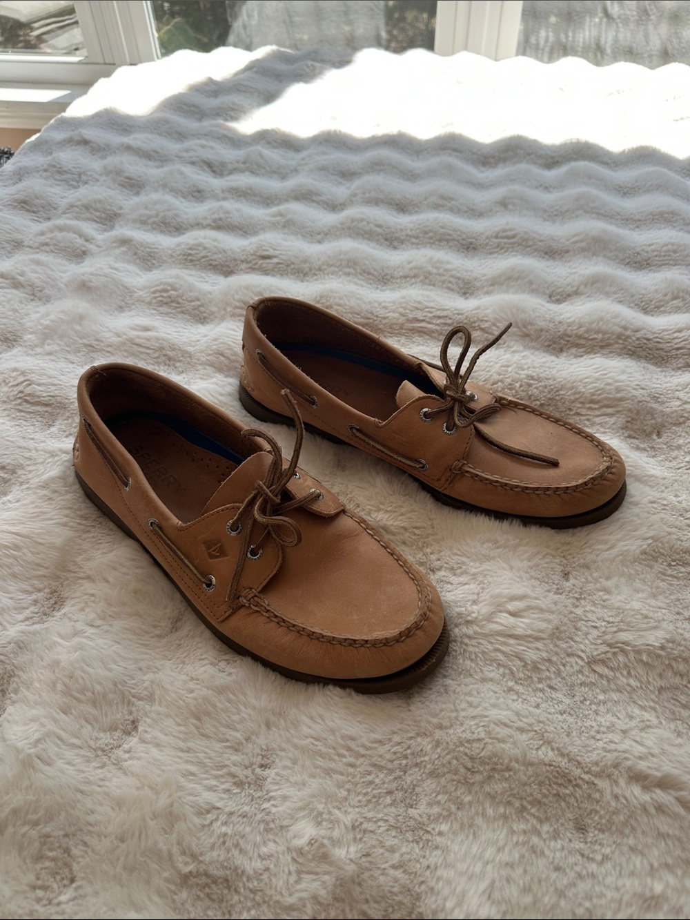 Sperry Men's Tan Leather Deck Boat Shoes